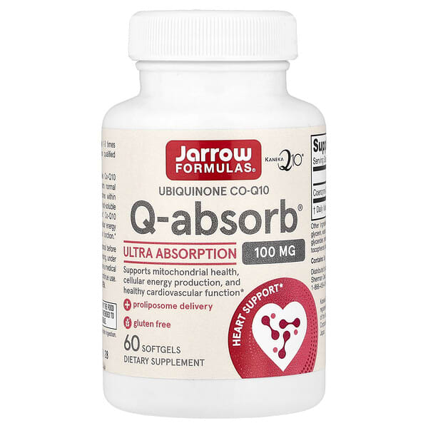 Jarrow Formulas (자로우포뮬러스), Q-Absorb® 100mg, 소프트젤 60정