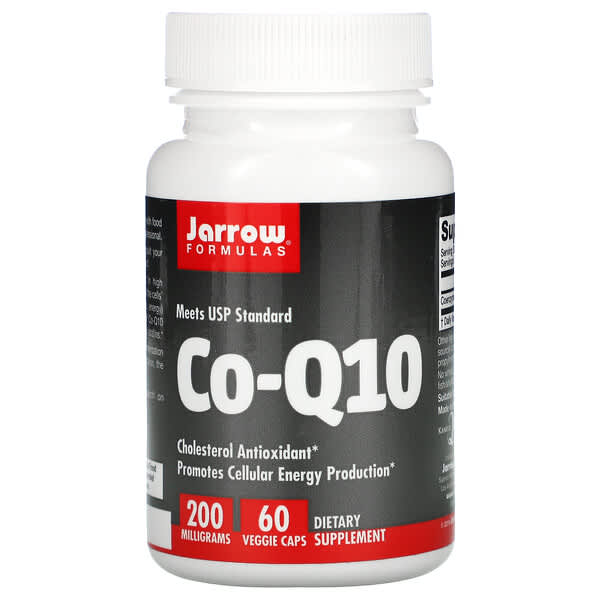 Jarrow Formulas, Coenzima Q10, 200 mg, 60 cápsulas vegetales