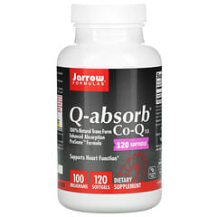 Jarrow Formulas, Co-Q10 Q-absorb, 100 mg, 120 capsules à enveloppe molle