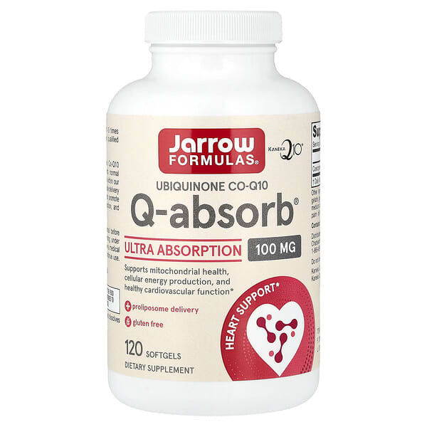 Jarrow Formulas, Q-Absorb, 100mg, 소프트젤 120정