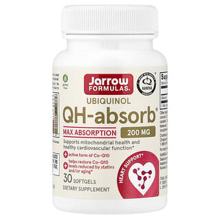 Jarrow Formulas, Ubiquinol, QH-Absorb, Ubichinol, 200 mg, 30 Weichkapseln