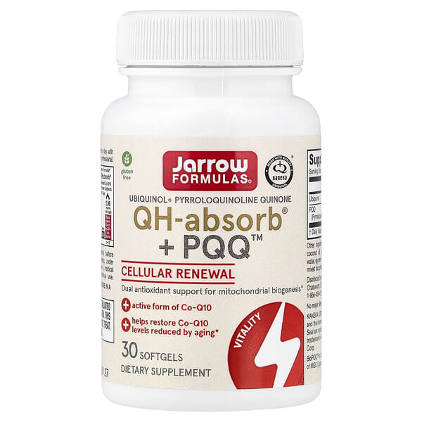 Jarrow Formulas, QH-Absorb + PQQ, 소프트젤 30정
