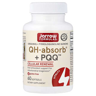 Jarrow Formulas, Απορρόφηση QH + PQQ, 60 μαλακές κάψουλες