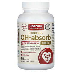 Jarrow Formulas, Ubiquinol, QH-Absorb, 200 mg, 90 Cápsulas Softgel