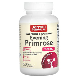 Jarrow Formulas, Prímula, 1.300 mg, 60 Cápsulas Softgel