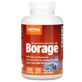 Jarrow Formulas, Borage, GLA-240, 1200 mg, 120 Softgels