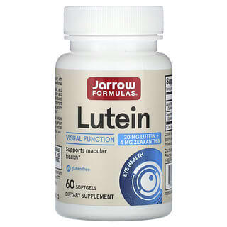 Jarrow Formulas, Lutein, 20 mg, 60 Kapsul Gel Lunak