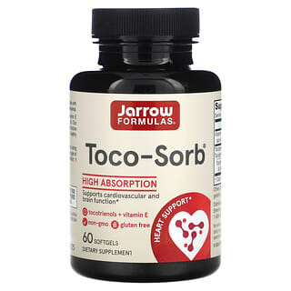 Jarrow Formulas, Toco-Sorb, 60 Cápsulas Softgel