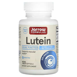Jarrow Formulas, Lutein, 20 mg, 120 Kapsul Gel Lunak