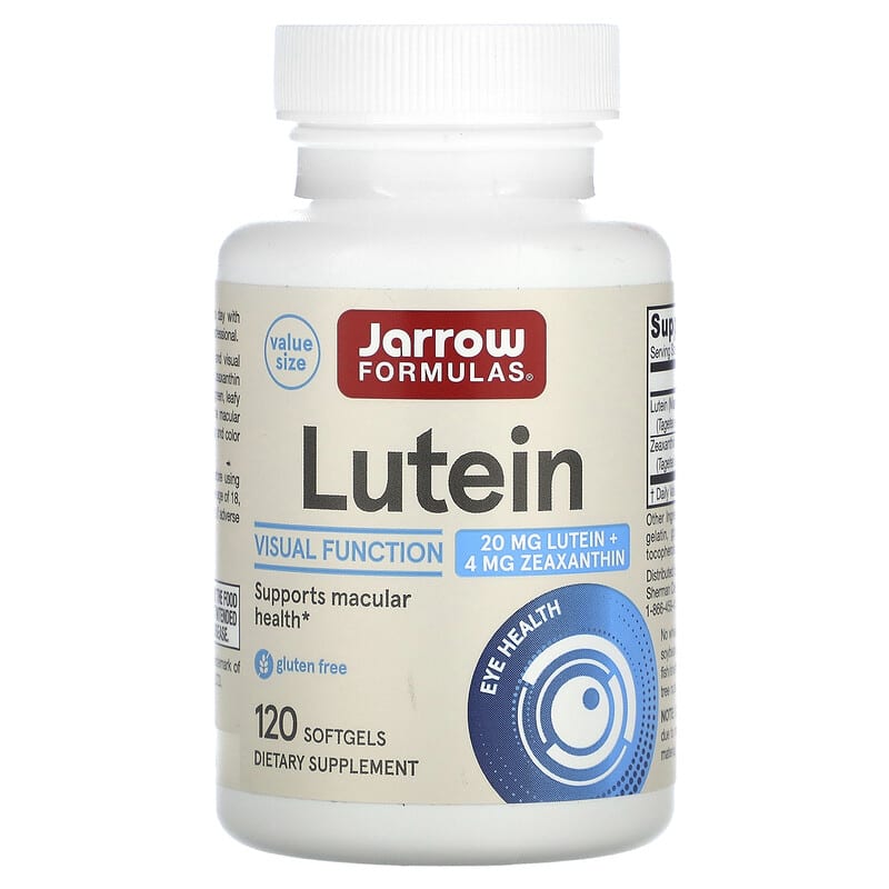 ルテイン、20mg、ソフトジェル120粒