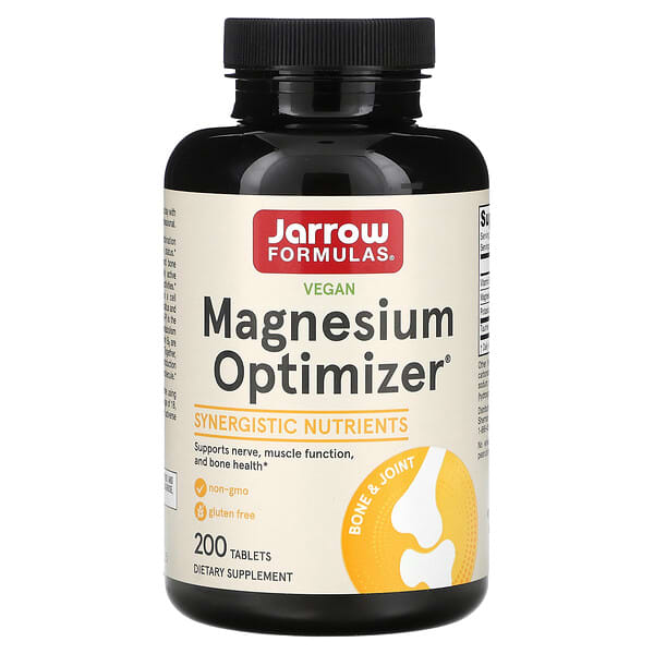 Jarrow Formulas, Vegan Magnesium Optimizer, 200 Tablets