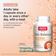 Jarrow Formulas, Zinc Balance, 100 Veggie Caps