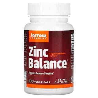 Jarrow Formulas, Zinc Balance, 100 capsules végétariennes