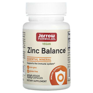 Jarrow Formulas, Zinc Balance, 100 вегетарианских капсул