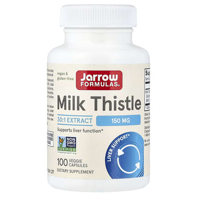 Jarrow Formulas, Vegan Milk Thistle, 150 mg, 100 Vegetarian Capsules