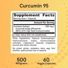 Jarrow Formulas, Curcumin 95, Turmeric Extract, 500 mg, 60 Veggie Capsules