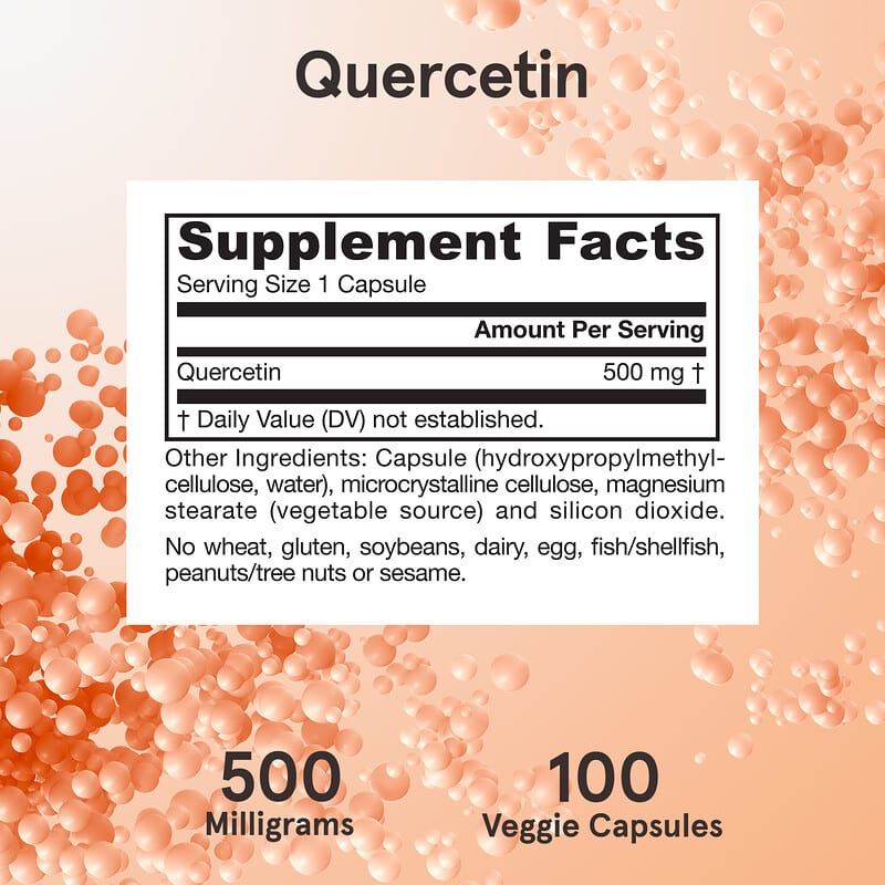Jarrow Formulas, Quercetin, 500 mg, 100  Veggie Caps