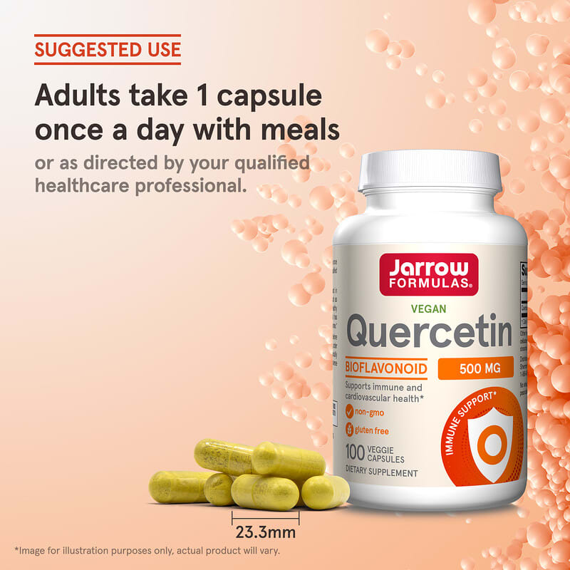 Jarrow Formulas, Quercetin, 500 mg, 100 vegetarische Kapseln