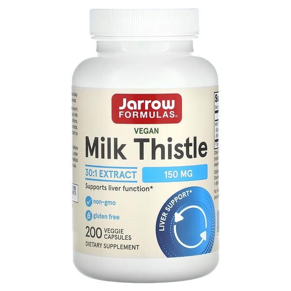 Jarrow Formulas, Milk Thistle, 150 mg, 200 Veggie Capsules