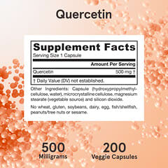 Jarrow Formulas, Quercetin, 500 mg, 200 Veggie Caps