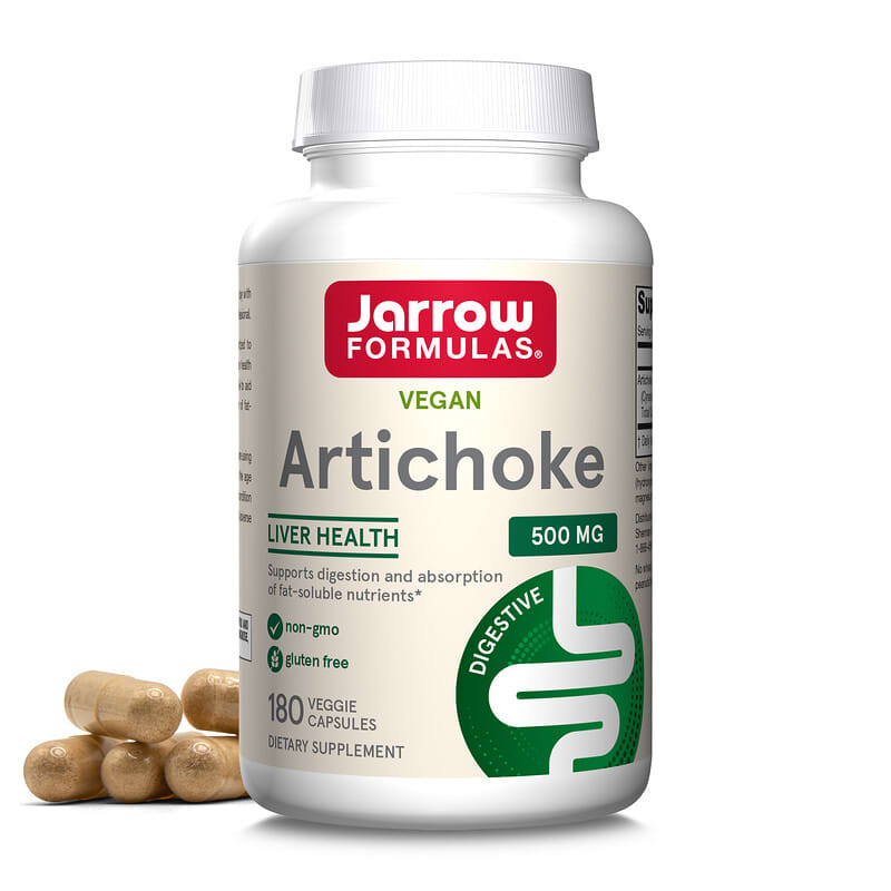 Jarrow Formulas, Артишок, 180 вегетарианских капсул