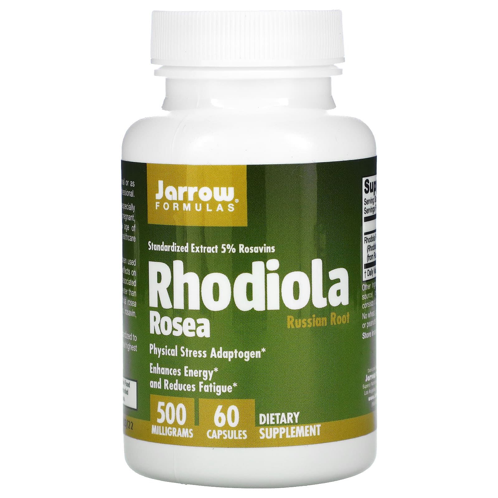 Jarrow Formulas Rhodiola Rosea родиола розовая 500 мг iHerb