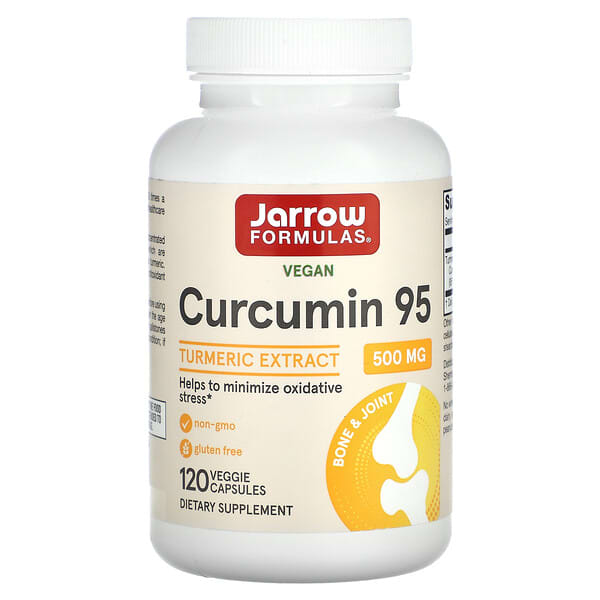 Jarrow Formulas, Curcumin 95, 500 mg, 120 pflanzliche Kapseln