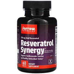 Jarrow Formulas, Sinergia de Resveratrol, 200 mg de Resveratrol Total, 60 Comprimidos