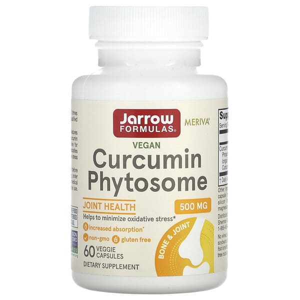 Jarrow Formulas, Phytosome de curcumine, 500 mg, 60 capsules végétariennes