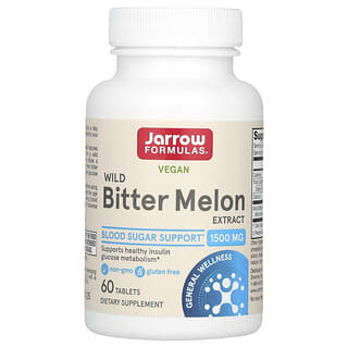 Jarrow Formulas, Extracto vegano de melón amargo silvestre, 1500 mg, 60 comprimidos (750 mg por comprimido)