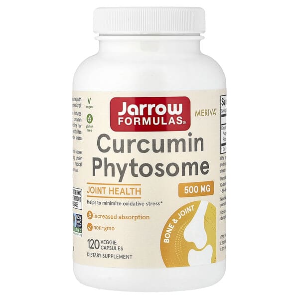 Jarrow Formulas, 커큐민 파이토솜, 500mg, 베지 캡슐 120정