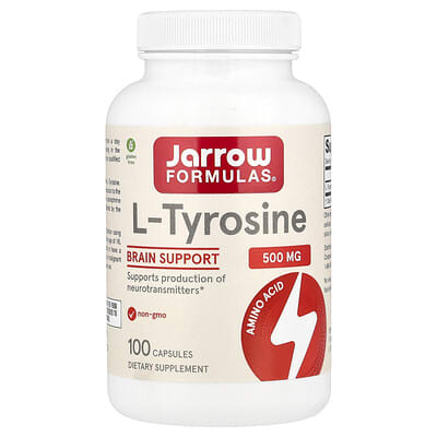 Jarrow Formulas, L-Tyrosine, 500 mg, 100 Capsules