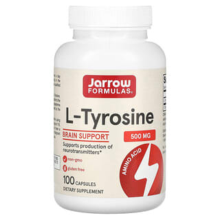 Jarrow Formulas, L-тирозин, 500 мг, 100 капсул