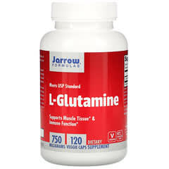 Jarrow Formulas, L-Glutamine, L-Glutamin, 750 mg, 120 vegetarische Kapseln