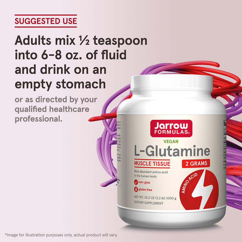 Jarrow Formulas, L-Glutamine, 2 g, 35.3 oz (1000 g)