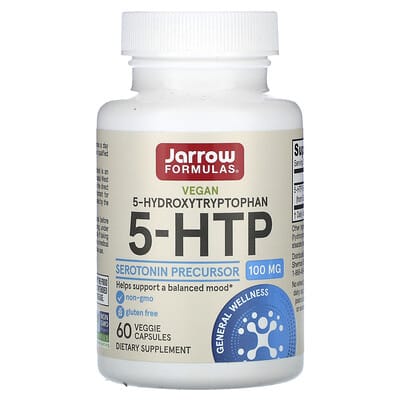 Jarrow Formulas, 5-HTP, 100 mg, 60 Vegetarian Capsules