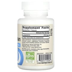 Jarrow Formulas, L-триптофан, 500 мг, 60 растительных капсул
