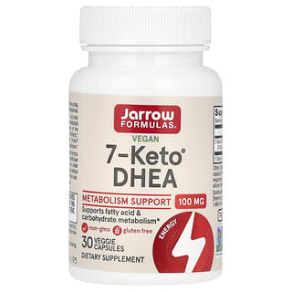 Jarrow Formulas, Vegan 7-Keto DHEA, veganes 7-Keto-DHEA, 100 mg, 30 vegetarische Kapseln