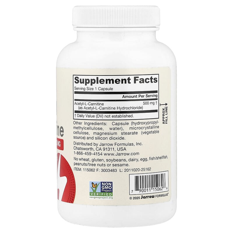 iherb acetyl l carnitine Vegan Acetyl L-Carnitine, 500 mg, 120 Veggie Capsules