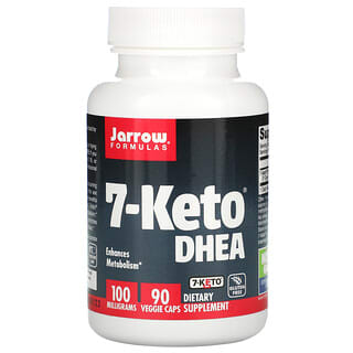 Jarrow Formulas, 7-Keto DHEA, Suplemento alimentario 100 mg, 90 cápsulas vegetales