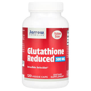 Jarrow Formulas, Glutathion réduit, 500 mg, 120 capsules végétariennes