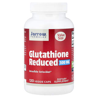 Jarrow Formulas, Glutathione Reduced, 500 mg, 120 Bitkisel Kapsül