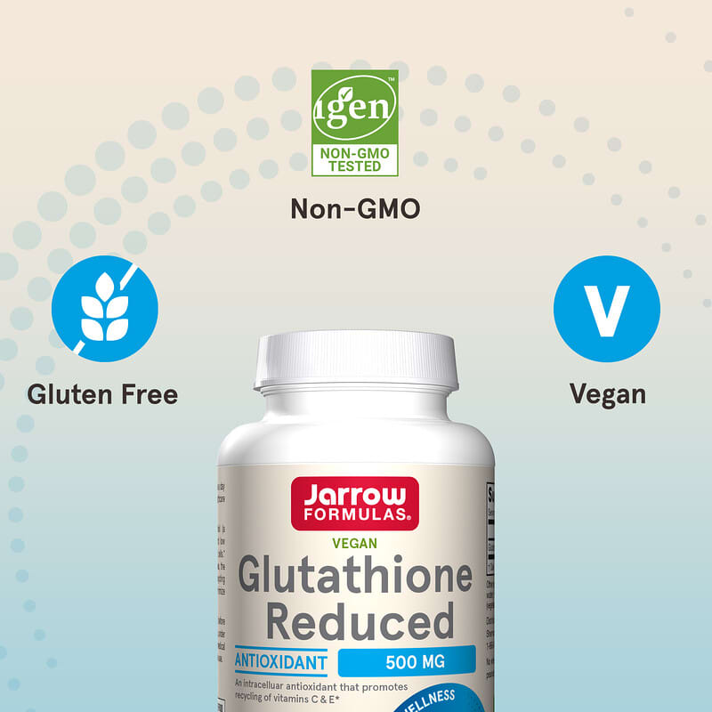 Jarrow Formulas, Glutathione Reduced, 500 mg, 120 Veggie Caps