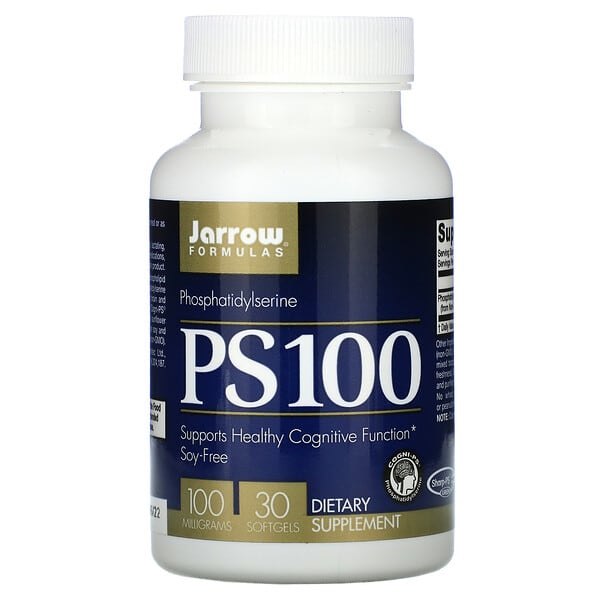 Jarrow Formulas, PS100、ホスファチジルセリン、100mg、ソフトジェル30粒