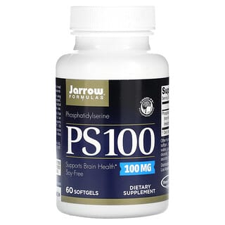 Jarrow Formulas, PS100, Phosphatidylsérine, 100 mg, 60 capsules à enveloppe molle