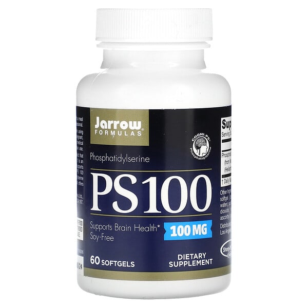 Jarrow Formulas, PS100, Phosphatidylserin, 100 mg, 60 Weichkapseln