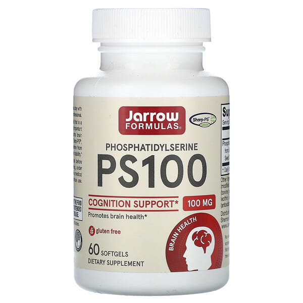 Jarrow Formulas, PS 100, фосфатидилсерин, 100 мг, 60 капсул