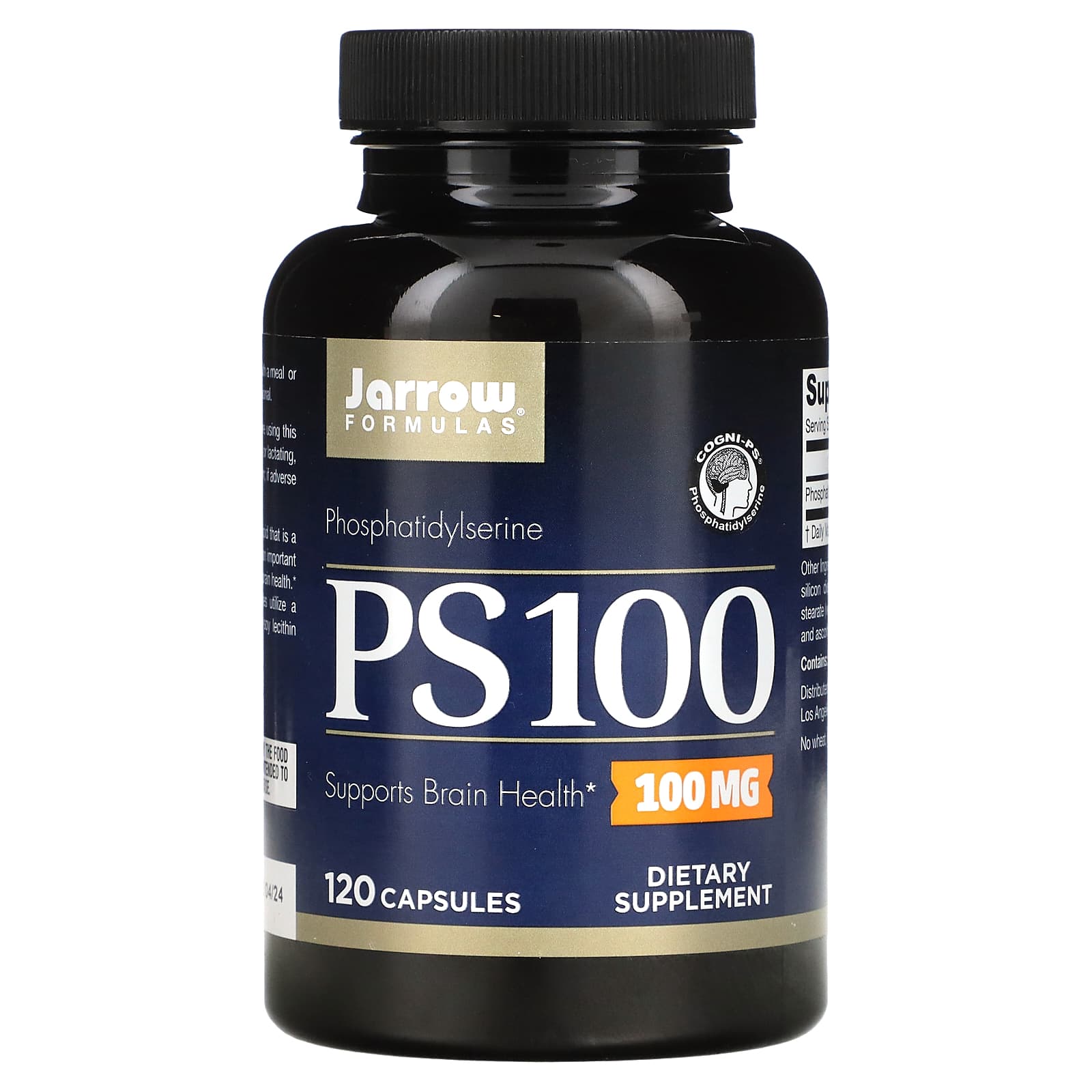 Jarrow Formulas Ps 100 磷脂酰丝氨酸 100 毫克 1 粒胶囊