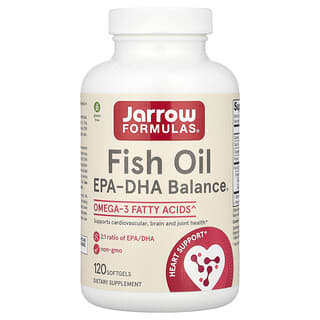 Jarrow Formulas, Aceite de pescado, EPA-DHA Balance®, 120 cápsulas blandas