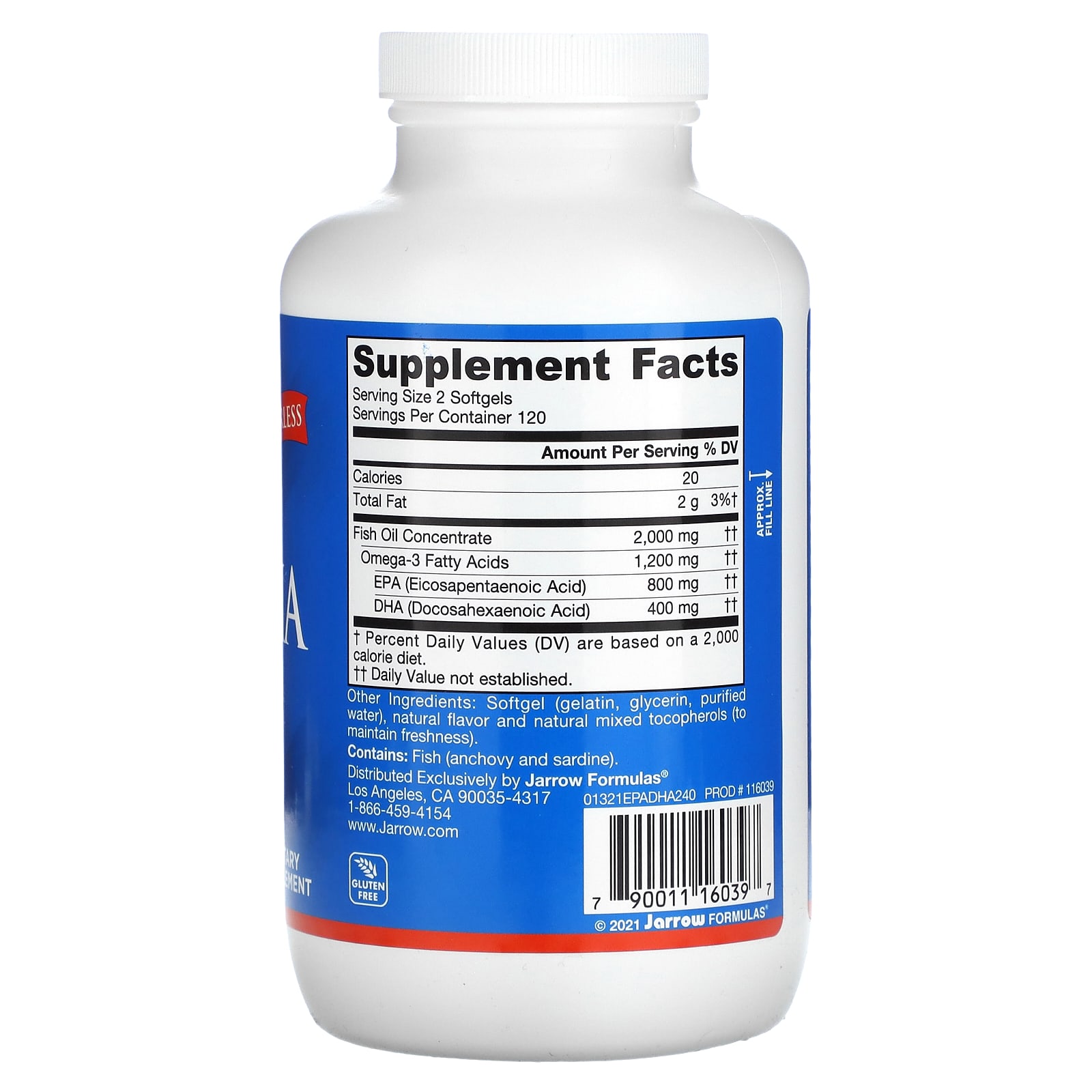 Jarrow Formulas, EPA-DHA Balance, 240 Softgels